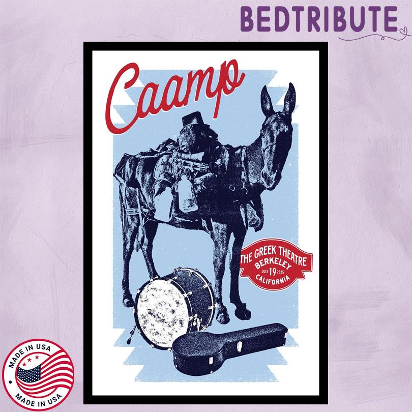 Caamp 2025 Poster Greek Theatre UC Berkeley California