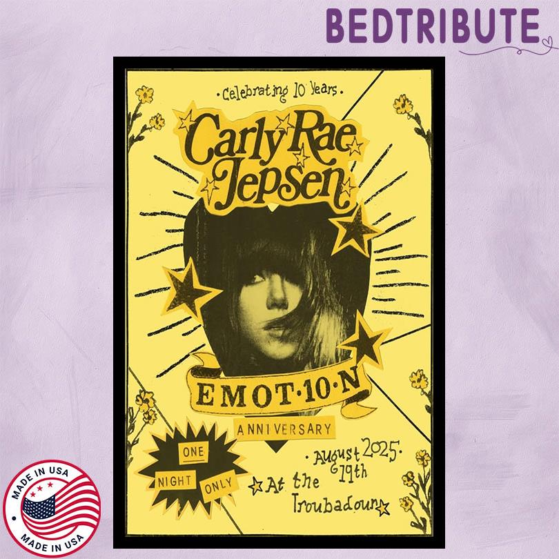 Carly Rae Jepsen Poster – Live at Troubadour West Hollywood Aug 19 2025