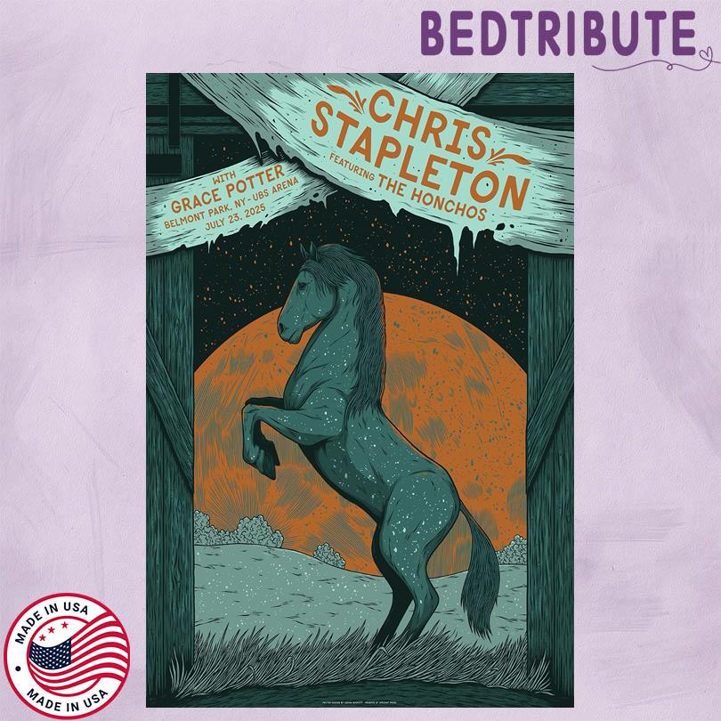 Chris Stapleton 2025 Poster UBS Arena Belmont Park NY Show