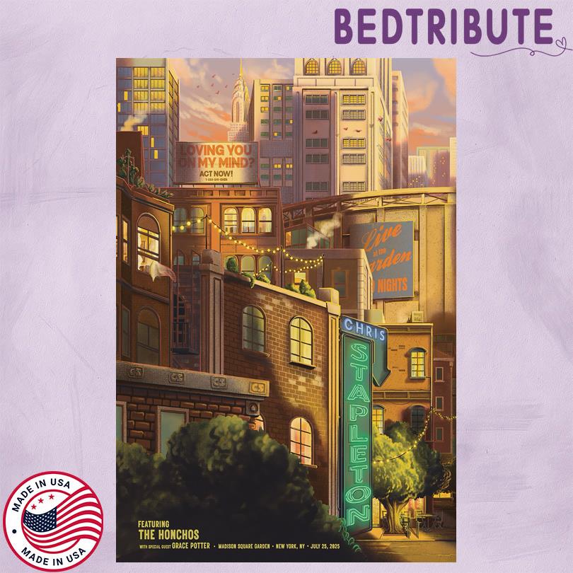 Chris Stapleton Show 2025 Madison Square Garden Poster