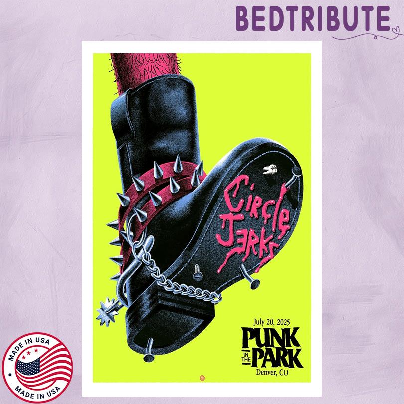 Circle Jerks Poster – 2025 Punk In The Park Tour Denver CO