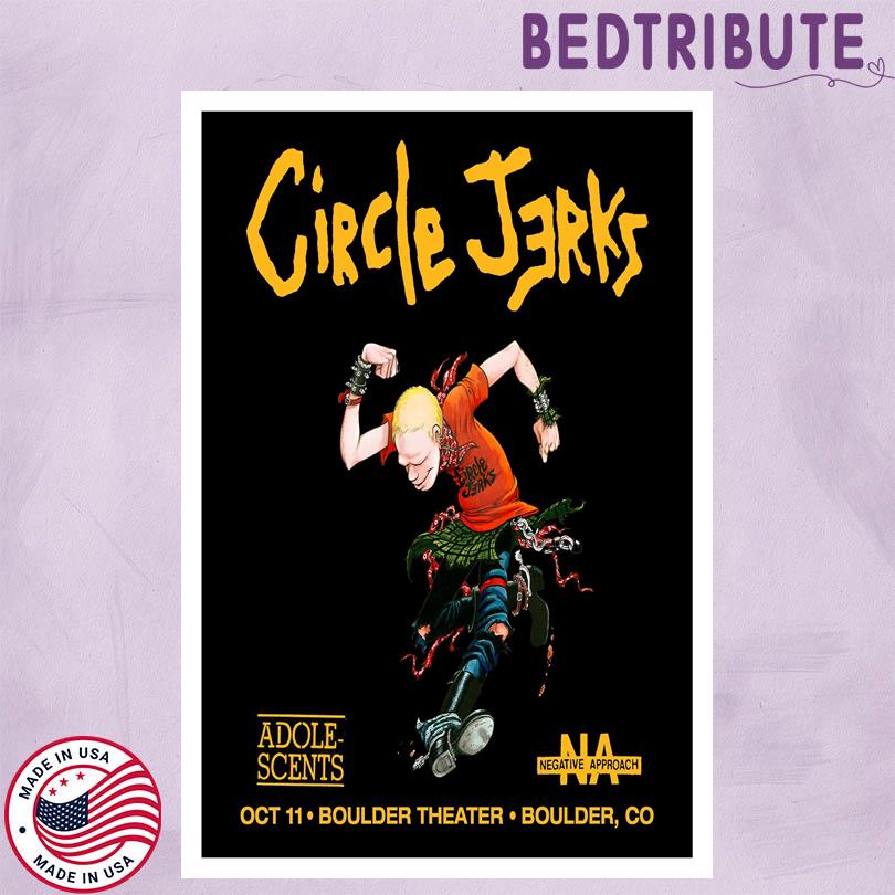 Circle Jerks Show in Boulder CO Boulder Theater October 11 2025 Poster