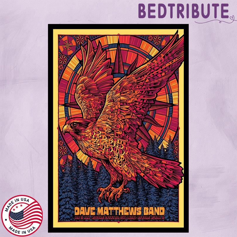 Dave Matthews Band Event July 18 2025 Saratoga Springs NY Poster