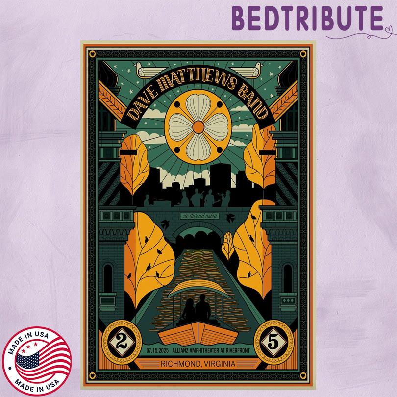Dave Matthews Band Poster – 2025 Tour Stop Richmond VA