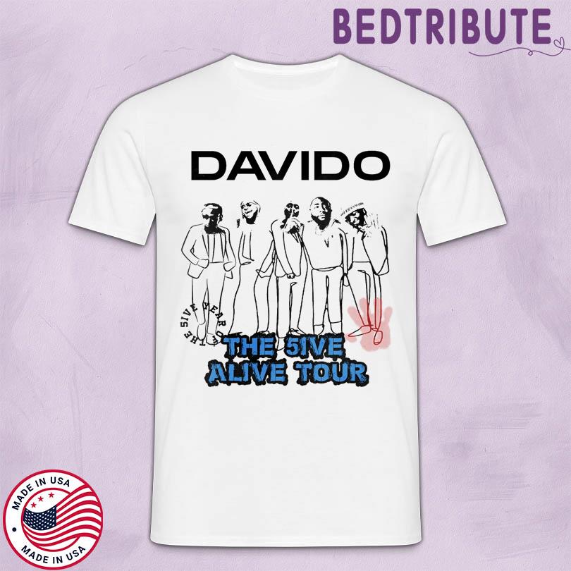 Davido The 5ive Alive Tour 2025 Tee