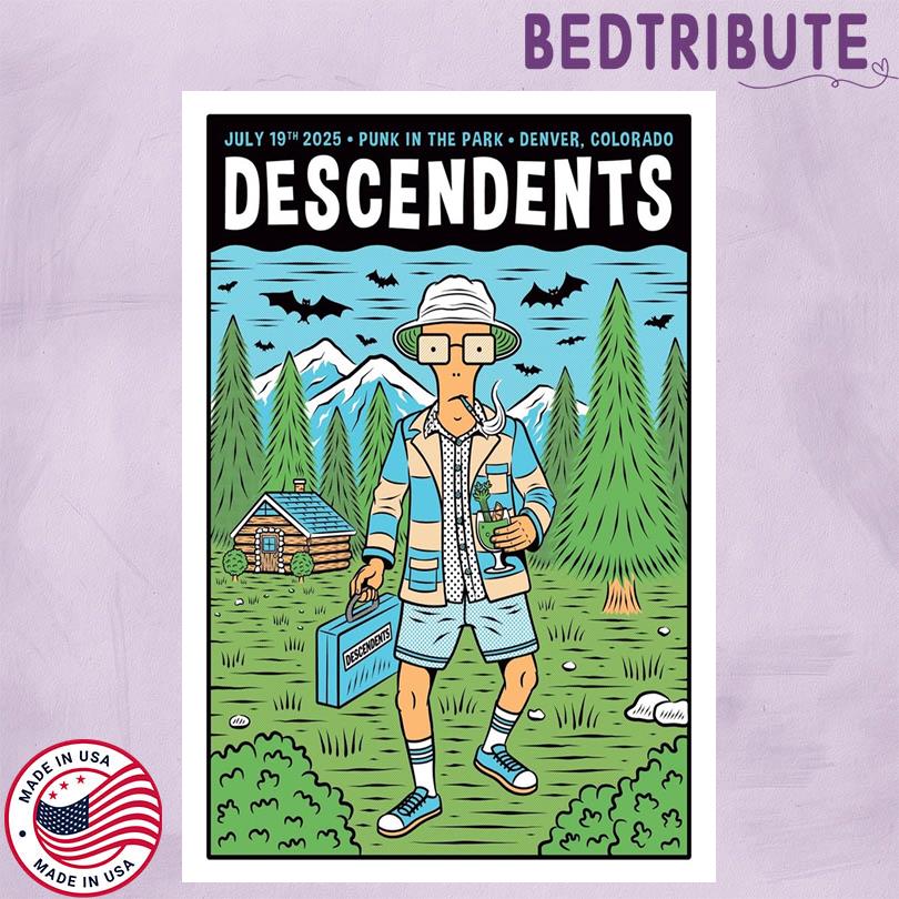 Descendents Tour Poster – Punk In The Park 2025 Denver Colorado Event