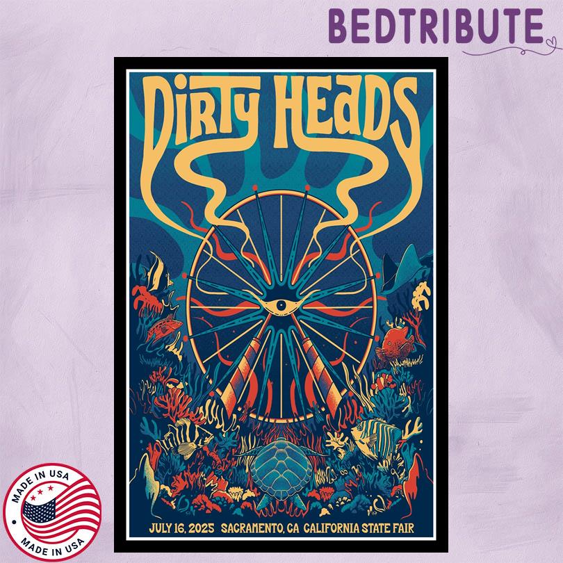 Dirty Heads Poster – July 2025 Sacramento CA Show