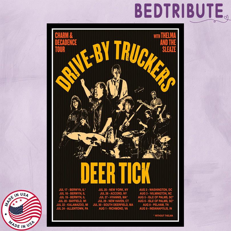 Drive-By Truckers Charm & Decadence Tour 2025 Poster