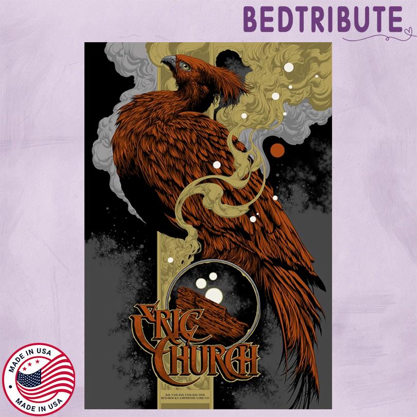 Eric Church Red Rocks 2025 Poster