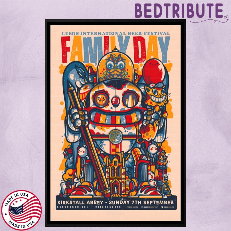 Family Day Kirkstall Abbey Leeds UK 9 7 2025 Event Poster