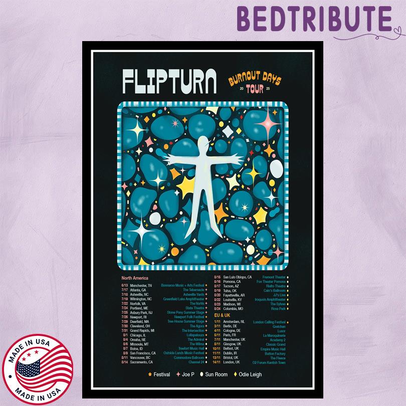Flipturn Burnout Days Tour 2025 Poster