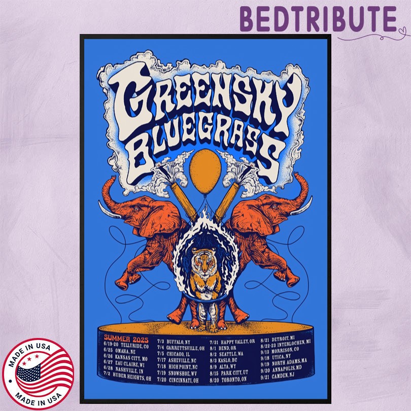 Greensky Bluegrass Summer Tour 2025 Poster
