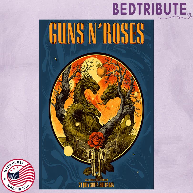 Guns N Roses Concert Event Sofia Bulgaria July 2025 Poster