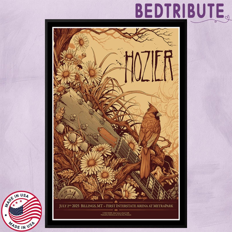 Hozier Billings MT 7 2 2025 Show Poster