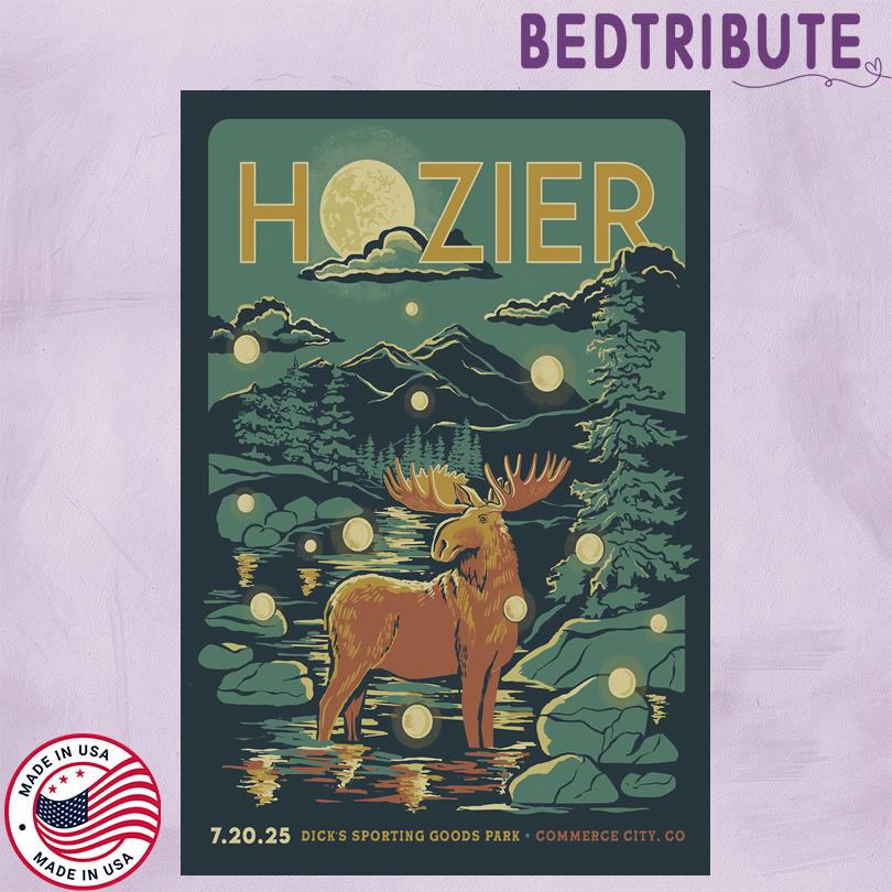 Hozier Concert Event Commerce City CO July 2025 Poster