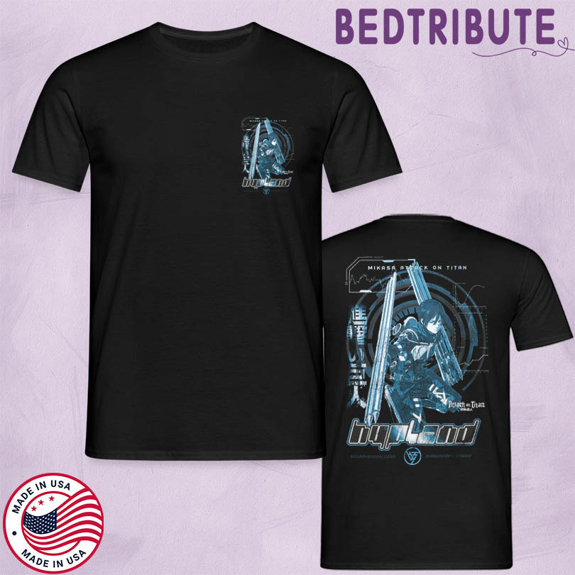 Hypland X Attack on Titan Oat Mikisa Battle T-Shirt