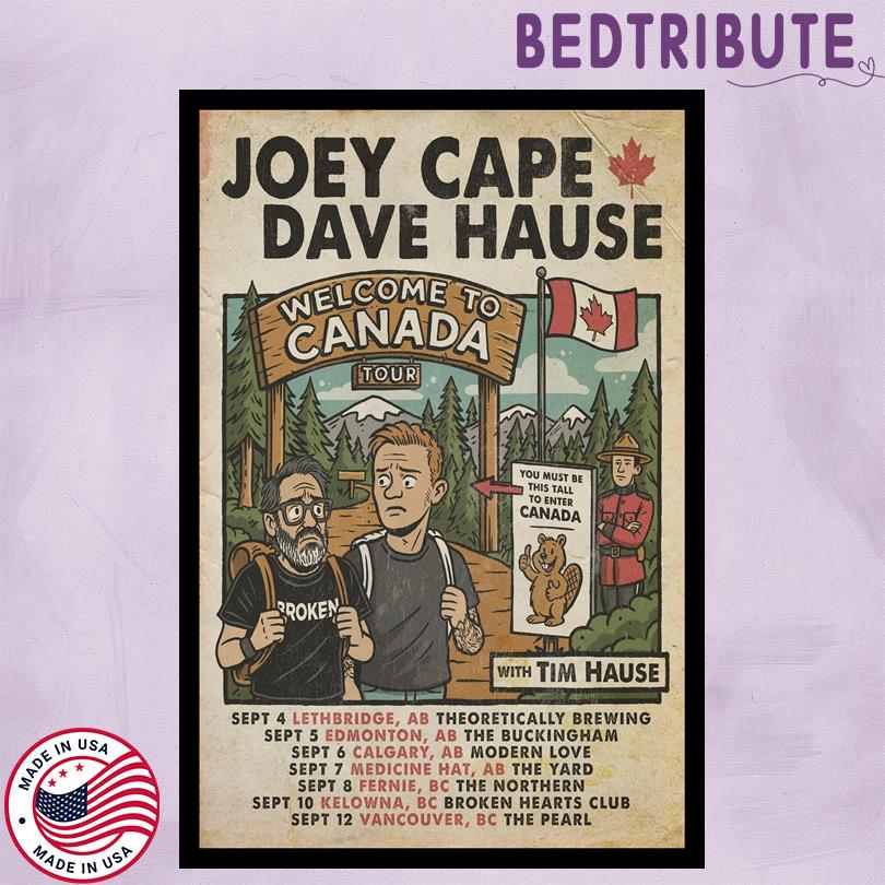 Joey Cape Dave Hause Welcome To Canada Tour 2025 Poster