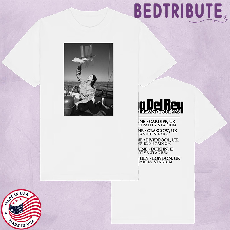 Lana Del Rey 2025 Photo Tour White T-Shirt
