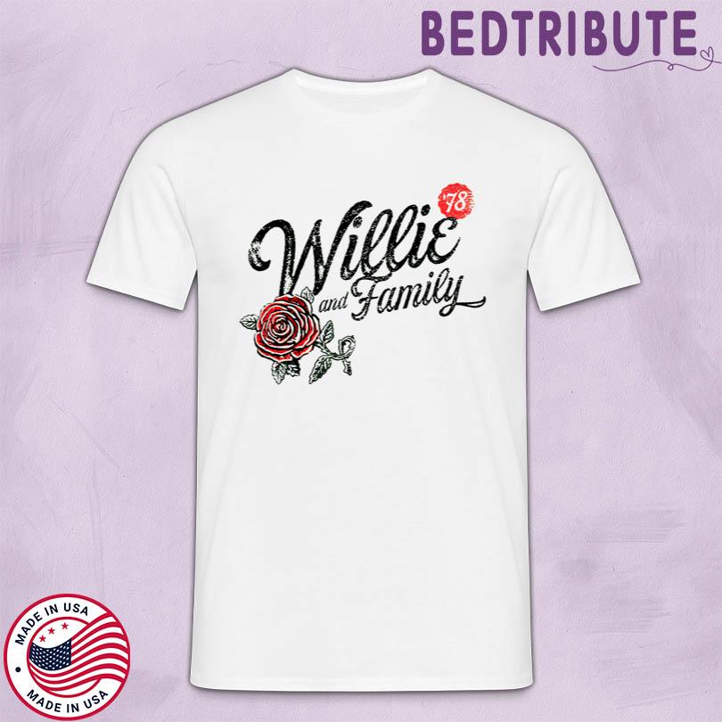 Limited Shirt Willie Nelson Ladies Willie & Family \'78 Roses