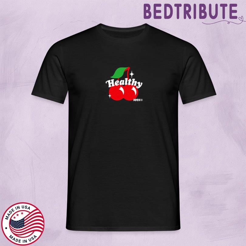 midnight organic HEALTHY CHERRIES sHIRT