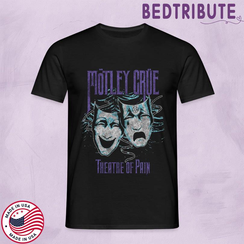 Motley Crue Theatre of Pain Charcoal Cover Tee