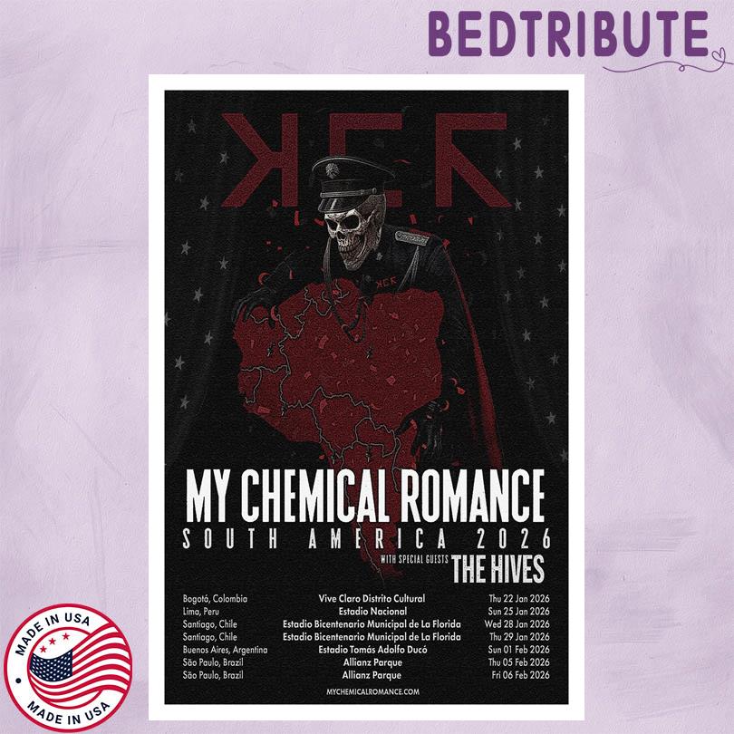 My Chemical Romance in South America 2026 Event Poster
