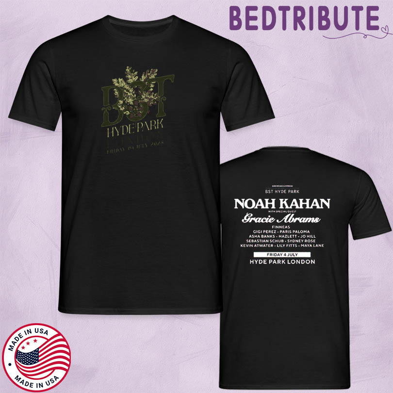 Official BST Hyde Park Noah Kahan 2025 Event Merch
