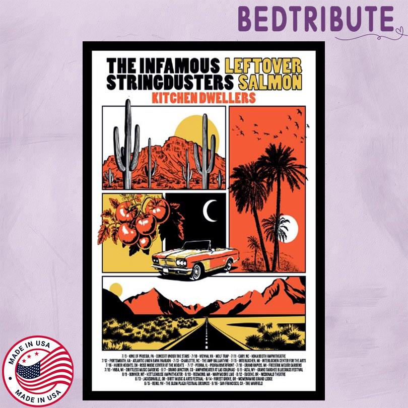 Official Leftover Salmon Poster – Summer Tour 2025