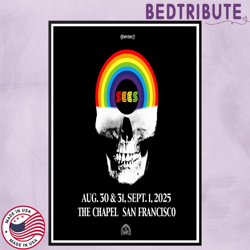 Oh Sees The Chapel San Francisco Aug 30-31 Sept 1 2025 Tour Poster
