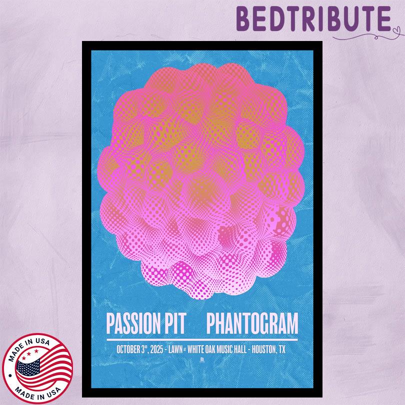 Passion Pit Phantogram October 3 2025 White Oak Music Hall Poster