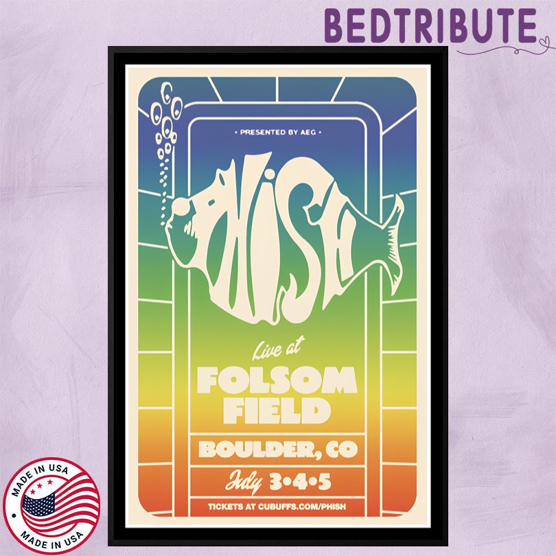 Phish July 3 4 5 2025 Boulder CO Event Poster