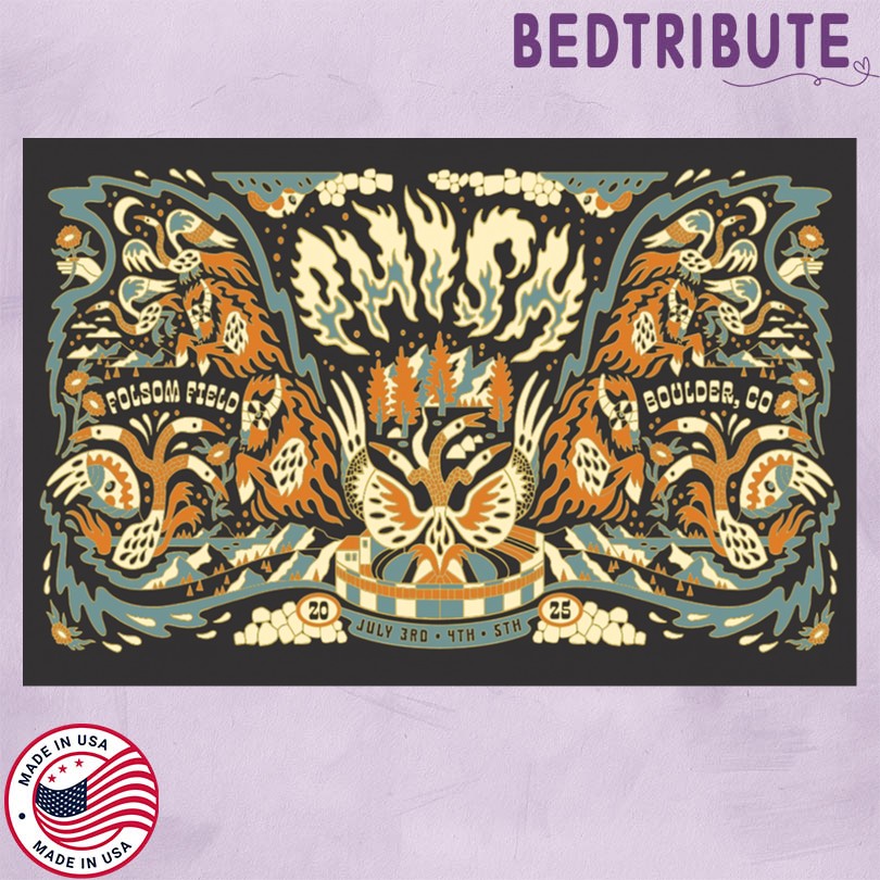 Phish Merch July 3-5 2025 Boulder, CO Show Poster
