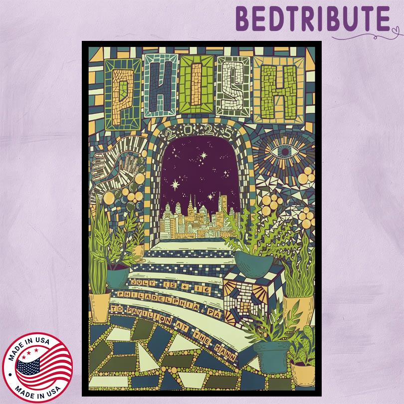 Phish Poster – 2025 Tour July 15–16 Philadelphia PA