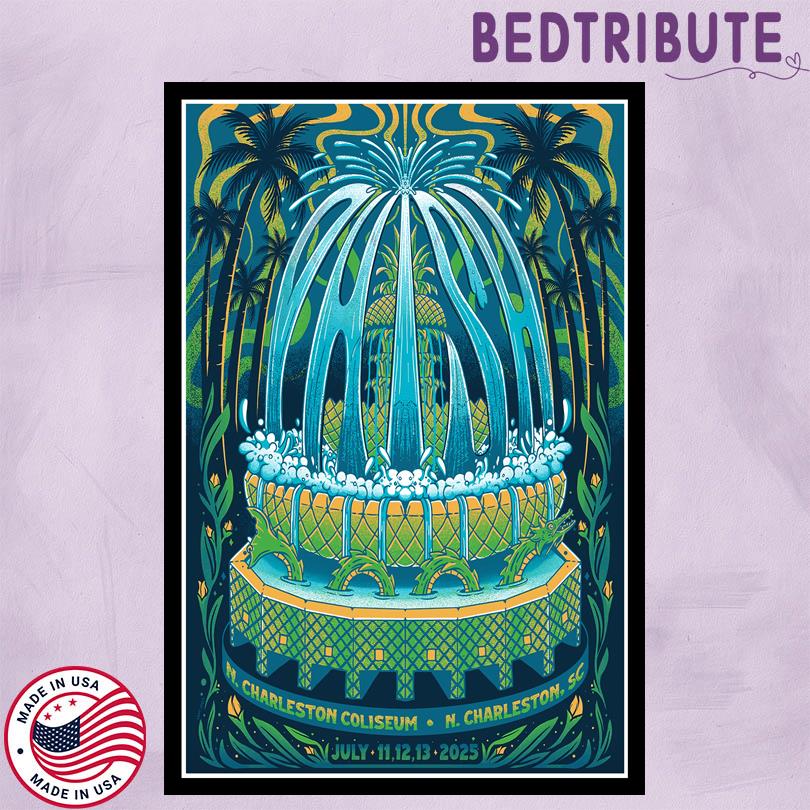 Phish Tour Poster – South Carolina July 11 to 13 2025