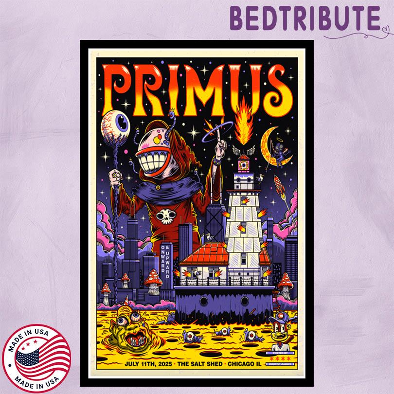 Primus 2025 Poster – Chicago IL Tour Stop