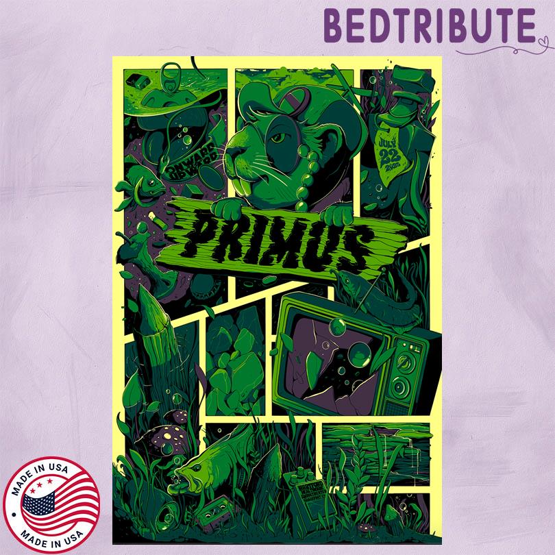 Primus Show in Bridgeport Hartford HealthCare Amphitheater July 22 2025 Poster