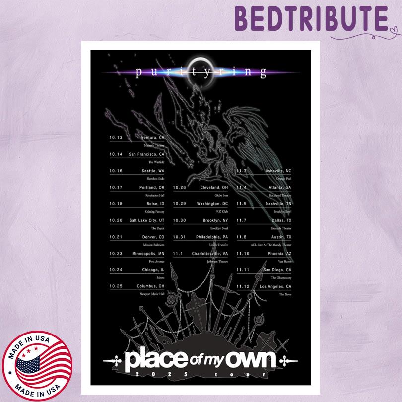 Purity Ring Place Of My Own Tour 2025 Poster
