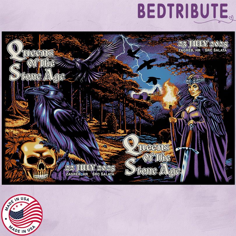 Queens Of The Stone Age July 22-23 2025 SCR Šalata Zagreb Croatia Poster