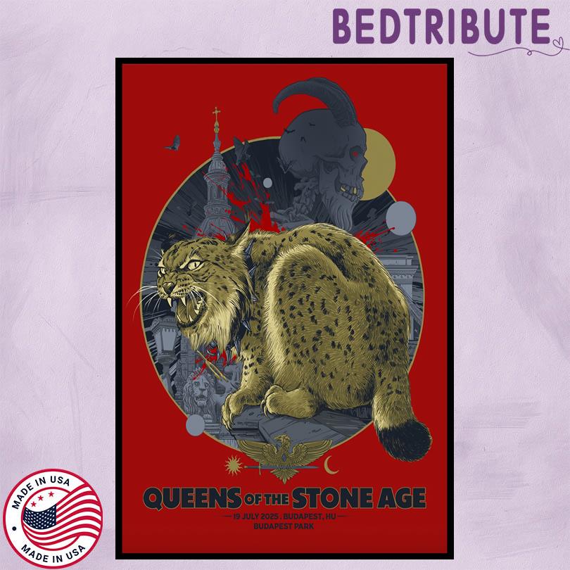 Queens Of The Stone Age Show Budapest July 19 2025 Poster