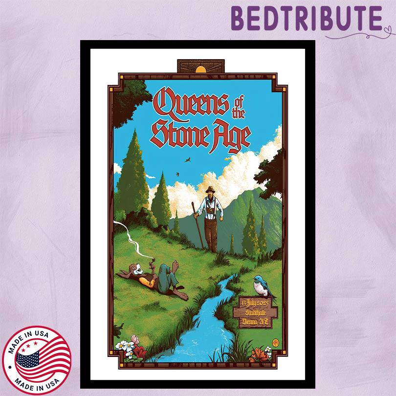 Queens Of The Stone Age Tour Poster – July 13 2025 Vienna Austria Event