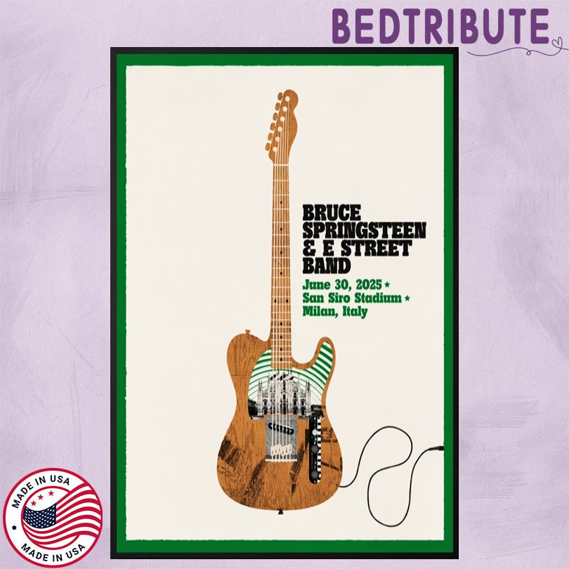 Springsteen And E Street Band Milan Italy 06 30 2025 Event Poster
