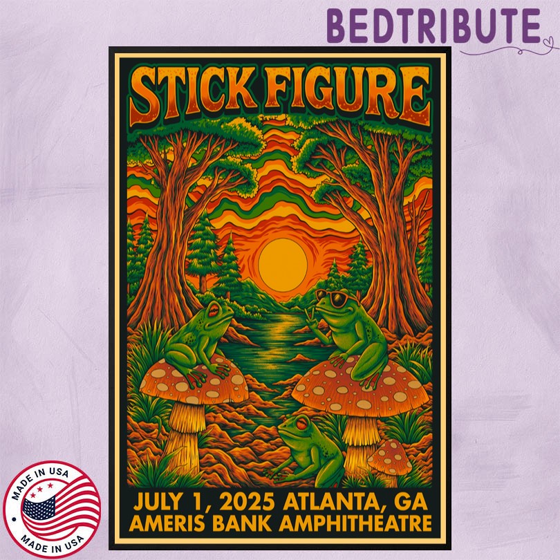 Stick Figure July 1 2025 Ameris Bank Amphitheatre Alpharetta GA Poster