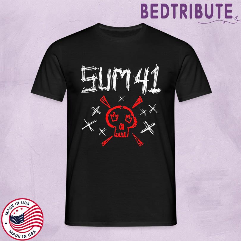 SUM 41 Sketch Logo Skull Tee