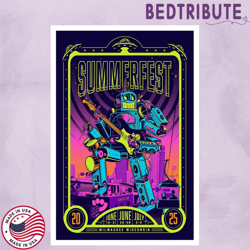 Summerfest Milwaukee, Wisconsin July 3-5 2025 Poster