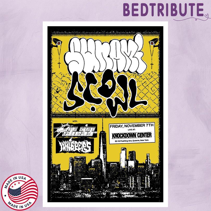 Sunami x Scowl Poster – Live in NYC Knockdown Center Nov 7 2025
