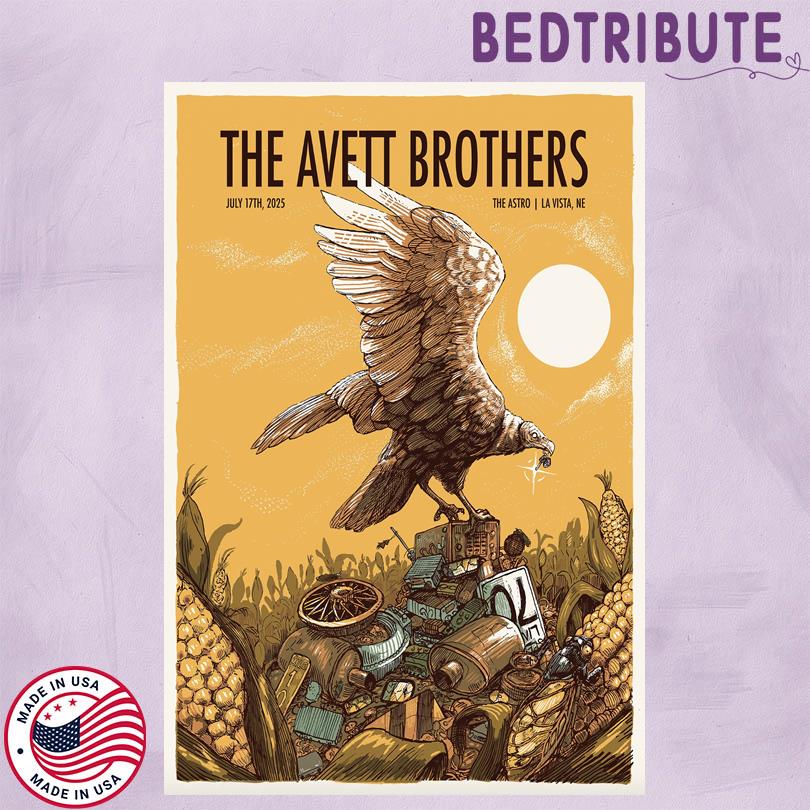 The Avett Brothers Live Tour July 17 2025 Astro Amphitheater La Vista Poster