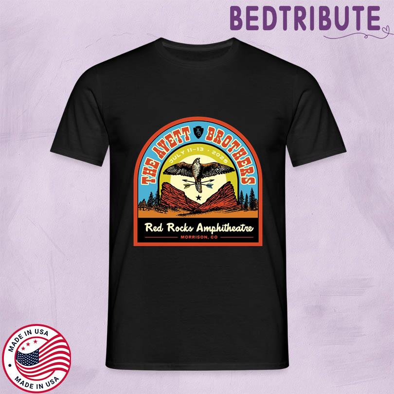 The Avett Brothers Shirt – Live at Red Rocks Morrison CO July 2025