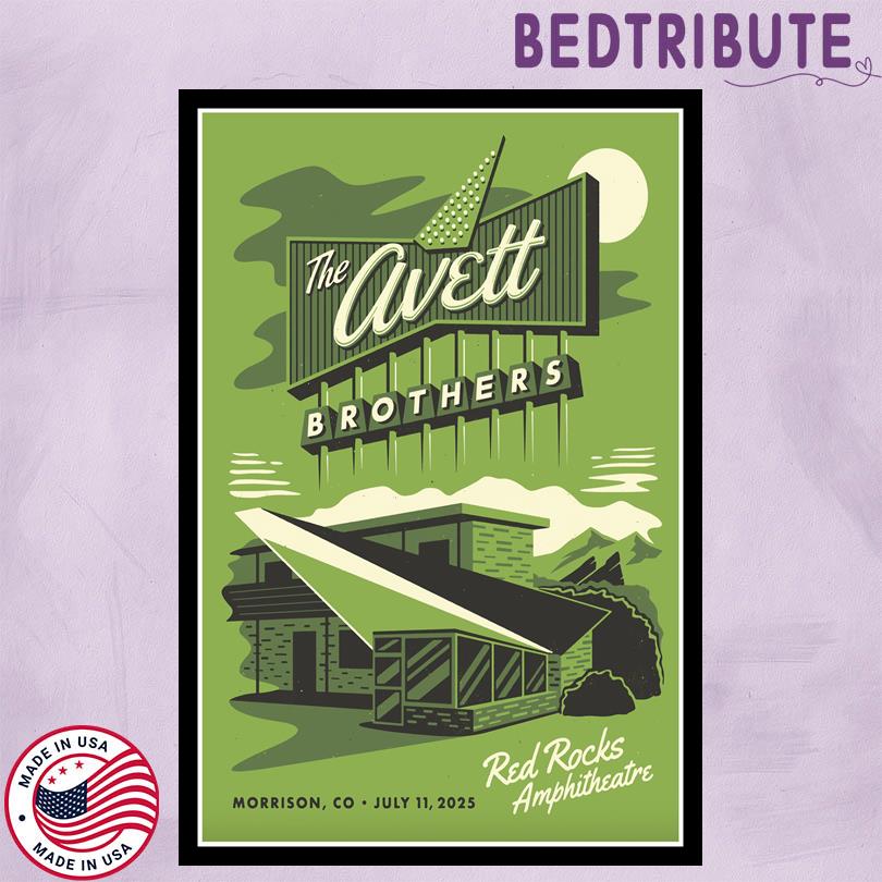 The Avett Brothers Tour Poster – July 11 2025 Morrison Colorado