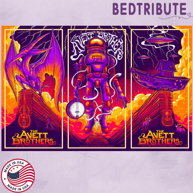 The Avett Brothers Tour Poster – July 11 to 13 2025 Morrison Colorado