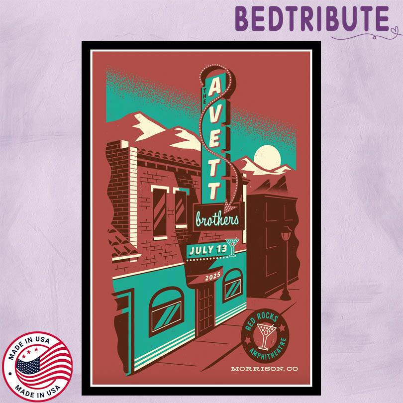 The Avett Brothers Tour Poster – July 13 2025 Morrison Colorado